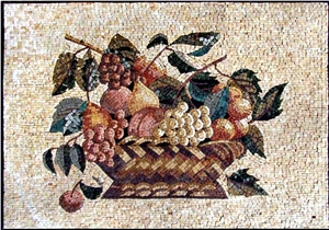 Fruit Pot Kitchen Mosaic Backsplash