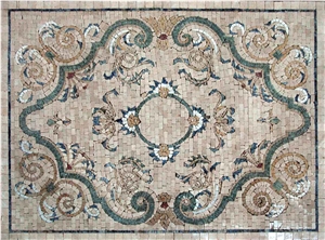 Geometric Stone Art Mosaic Rug
