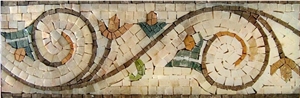 Marble Floral Border Mosaic