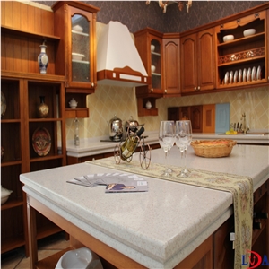 Man-Made Stone Kitchen Countertops, White Kitchen Countertops