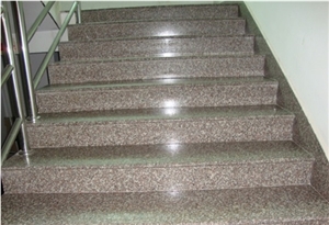 G664 Granite Stairs, Red Granite Stairs
