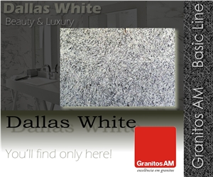 Dallas White Granite Slabs & Tiles, Brazil White Granite