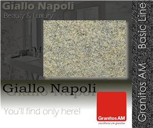 Giallo Napoli Granite Slabs & Tiles, Brazil Yellow Granite