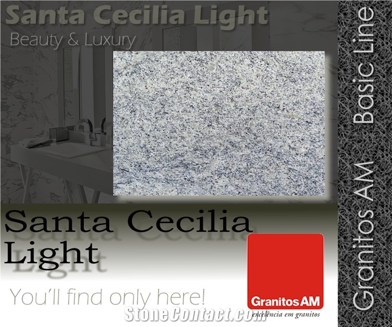 Santa Cecilia Light Granite Slabs & Tiles, Brazil Yellow Granite