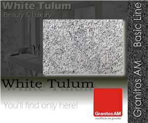 White Tulum Granite Slabs & Tiles, Brazil White Granite