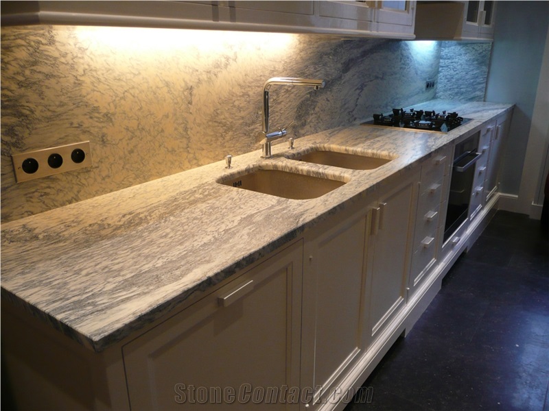 Cipollino Classico Marble Kitchen Countertop