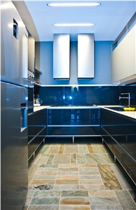 Ice White Quartzite Kitchen Floor Tiles, India White Quartzite