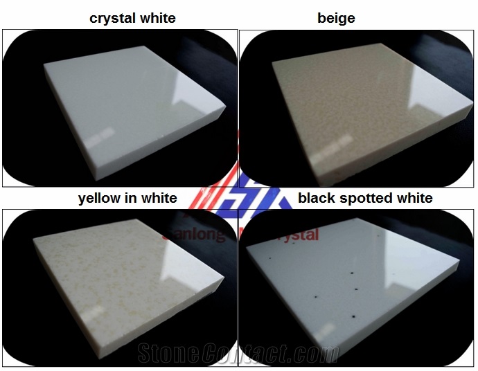 Pure White Artificial Crystal Stone