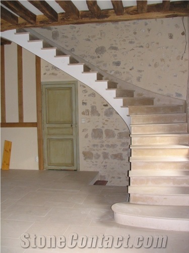 Combe Brune Limestone Solid or Dressed Stone Staircase