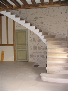 Combe Brune Limestone Solid or Dressed Stone Staircase