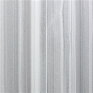 Honed and Polished Bianco Striatta Marble Slabs & Tiles, Turkey White Marble