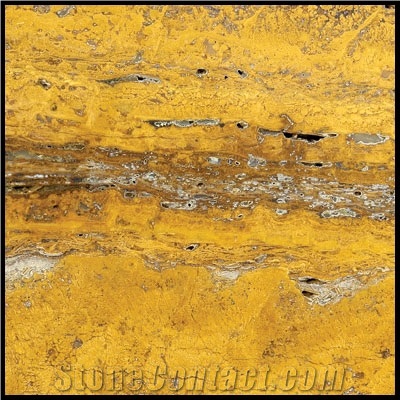 Golden Travertine Slabs & Tiles