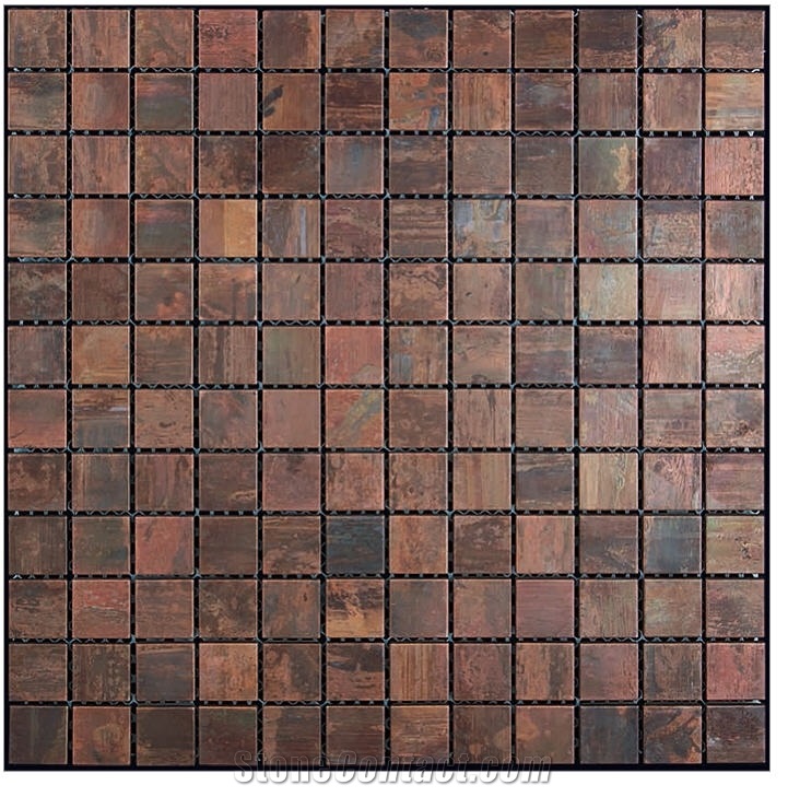 Copper Metal Mosaic Tile - Nova Futura