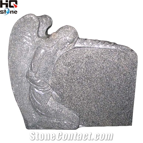 Angel Monument with Grey Color, G654 Grey Granite Angel Monuments