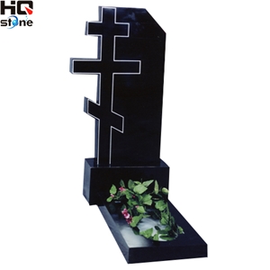 China Shanxi Black Granite Cross Monuments& Tobmstone