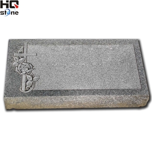 Grey Granite Slant Monuments