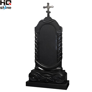 Shanxi Black Granite Cross Monuments