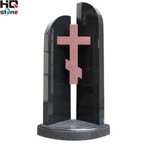 Shanxi Black Granite Monuments with Cross