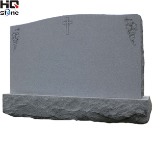 Slant American Monument Grey Granite, Grey Granite Monuments