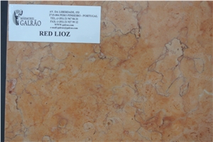Red Lioz Limestone Tiles & Slab,Lioz Encarnado Limestone