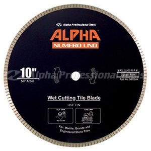 Alpha Numero Uno Premium Wet Saw Blade for Stone Tile