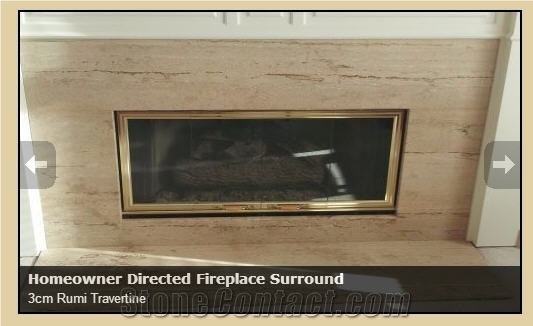 Fireplace Surround 3cm Rumi Travertine