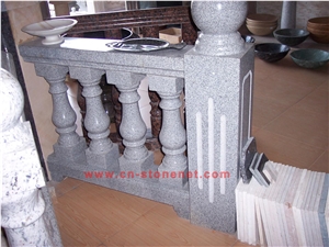 China Grey Granite Balcony Baluster,Hand Carved Granite Baluster