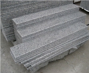 G603 Granite Stairs and Steps, Grey Granite Stairs and Steps, Interior Stair and Step