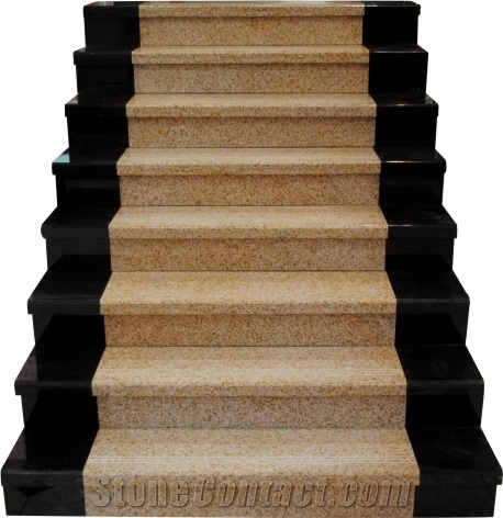 G682 Granite Stairs and Steps,Yellow Granite Stairs and Steps