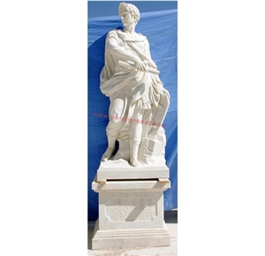 Hand Carved High Quality Garden Sculpture, White Marble Sculptures