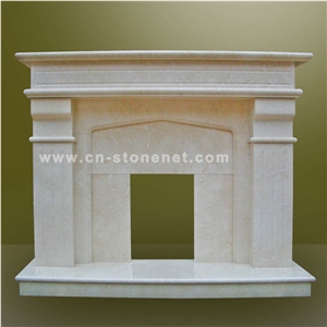 Marble Fireplace Surround,White Marble Fireplace Mantel,Cl-F500
