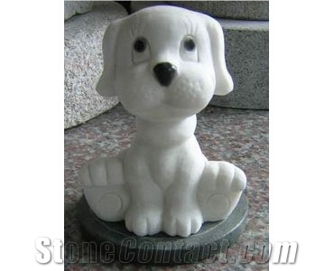 Small Dog Stone Animal Sculptures,Dog Stone Carving