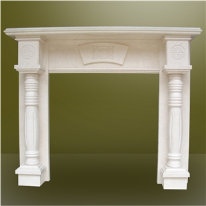 Stone Fireplace,Marble Fireplace Design,Beige Marble Fireplace Surround
