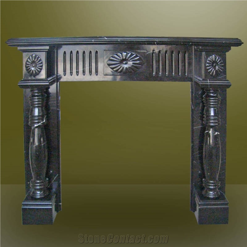 Stone Fireplace,Marble Fireplace Design,Black Marble Fireplace Surround