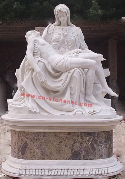 Stone Virgin Mary Statue,Stone Carving, Marble Sculpture,Figure Statue
