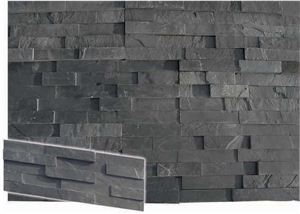 Villa Decoration Culture Stone Wall Claddings Black Ledgestone