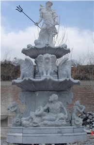 White Marble Carving Large Outdoor Water Fountains,Cl-Con006