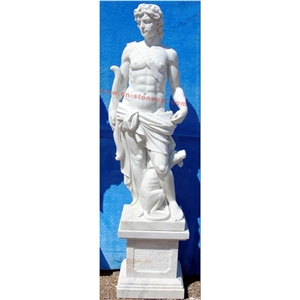 White Marble Hand Carved Statue, White Marble Statues