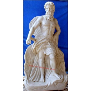 White Marble Hand Carved Statue, White Marble Statues