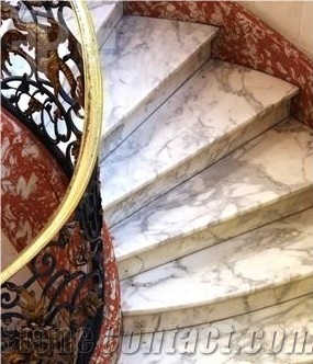 White Marble Stairs and Steps,Inside Stone Stair and Step