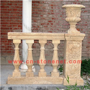 Yellow Stone Baluster,Hand Carved Marble Baluster