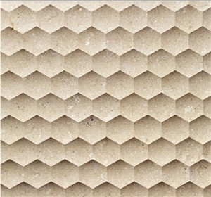 Cheap Decorative 3d Natural Stone Wall Panel, Beige Marble Wall Panels
