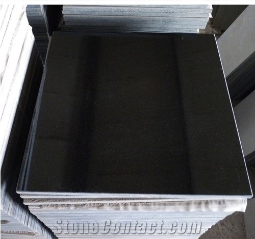 Absolute Black Granite Tiles 305x305x10mm, Shanxi Black Granite Slabs & Tiles