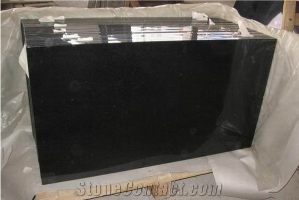 China Black Granite Slabs Best Quality Best Price for Sale, Shanxi Black Absolute Black H Granite Slabs & Tiles