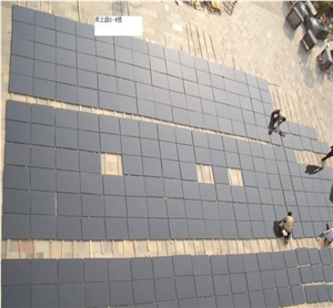 China Shanxi Black Granite Tiles,Honed Matt Finish for Walling and Flooring Tiles