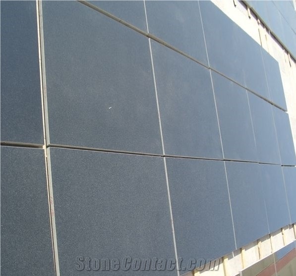 Honed Finish Shanxi Black Granite for Exterior Wall Cladding Decoration