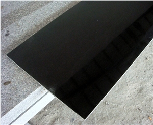 Polished Absolute Black Granite Slabs