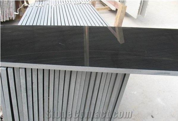 Shanxi Black Granite Polished Slabs Cut to Size Polished 2cm Thick
