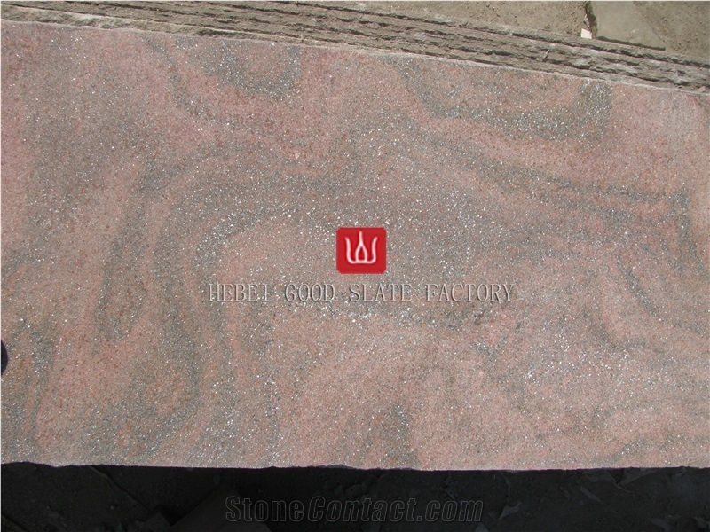 Pink Quartzite Honed Surface Slabs & Tiles, China Pink Quartzite