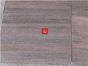 Pink-Vein Quartzite Honed Surface Slabs & Tiles, China Pink Quartzite